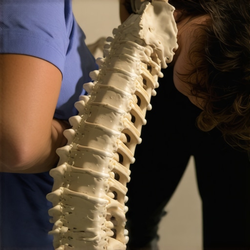 Chiropractor performing spinal adjustment emphasizing nervous system health.