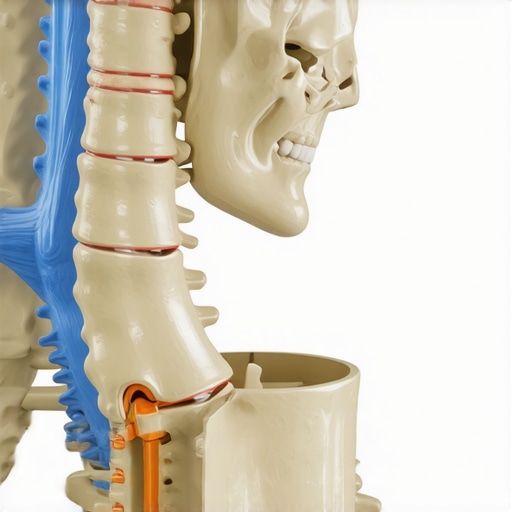 Advanced Chiropractic Adjustment Techniques for Spinal Precision Chiropractor performing advanced spinal adjustments on a detailed spine model, illustrating biomechanics and precision