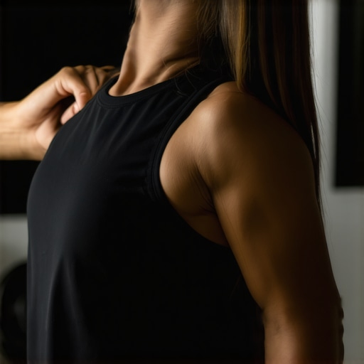 Person using a foam roller to improve shoulder mobility