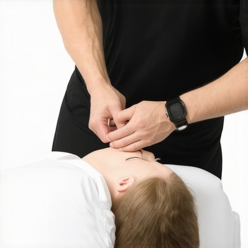 Chiropractor adjusting a patient's pelvis to realign the sacroiliac joint.