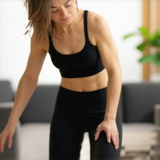 Hip Mobility Exercises for Sciatic Relief Person stretching hips to relieve sciatic nerve pain.