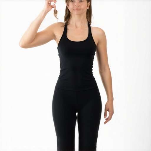 Mobility exercises for posture Person performing mobility exercises to improve posture