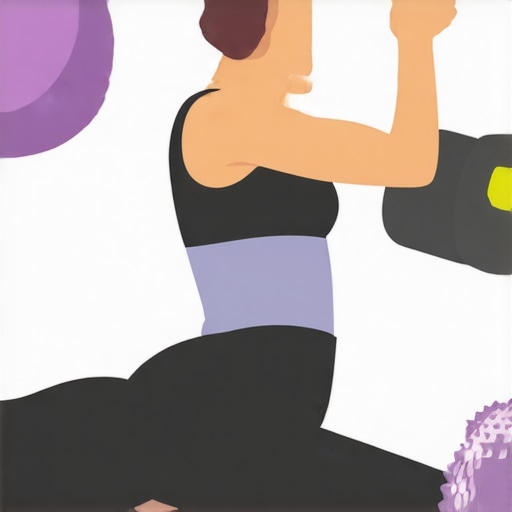 Person using foam roller and doing shoulder stretches to improve joint mobility.