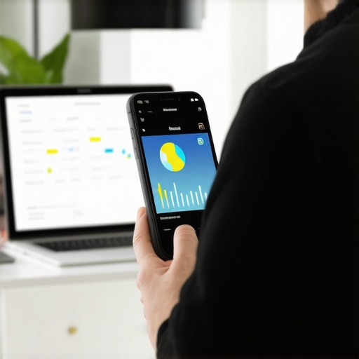 Person adjusting posture with a wearable feedback device in an office