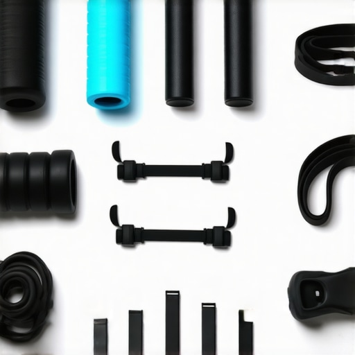 Essential Tools for Posture Maintenance Foam rollers, resistance bands, and posture devices laid out for ergonomic health
