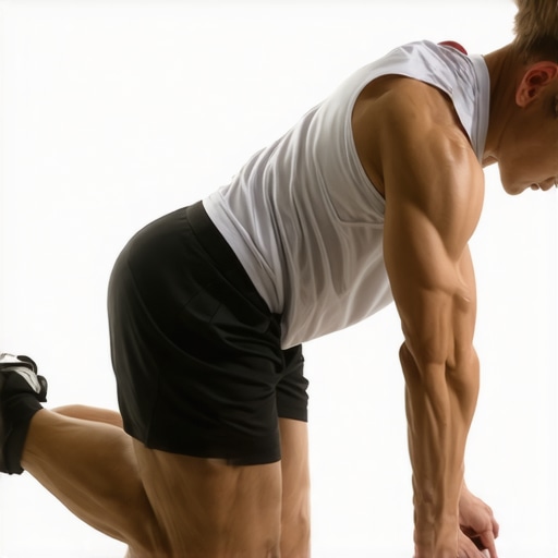 Hip Mobility Drill for Glute Activation Person doing hip circles to improve mobility and activate glutes.