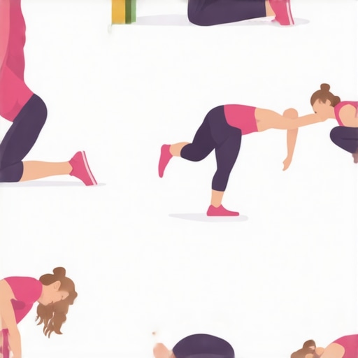 Hip Mobility Exercises Diagram demonstrating foam rolling, bridges, and lunges for hip health