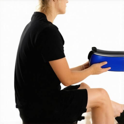 Person gently rotating their hips in a seated position for mobility