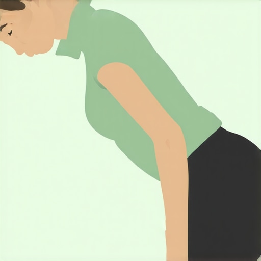 Person improving posture with chiropractor and mobility exercises.