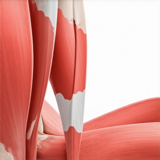 Diagram showing how a tilted pelvis stretches the hamstrings thin like a bowstring.
