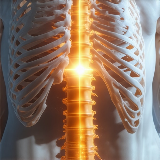 Anatomy of Rib Cage and Diaphragm Connection Diagram showing the internal connection between the diaphragm and the lower ribs.