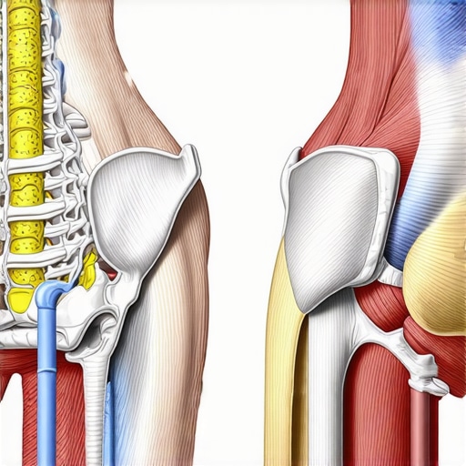 Anterior Pelvic Tilt and Hamstring Tension Diagram Diagram showing how pelvic tilt affects hamstring tightness and spinal alignment.