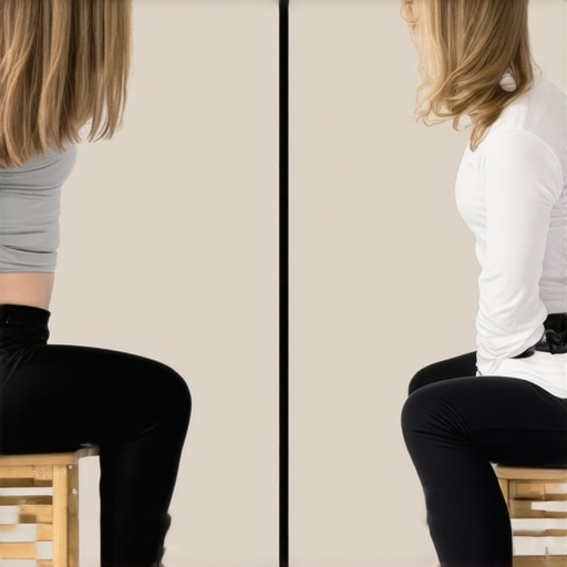 Correct Pelvic Alignment for Hip Mobility A comparison diagram showing how pelvic tilt affects hip joint space and prevents pinching.