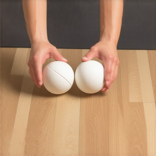 DIY Lacrosse Ball Peanut for Rib Mobility Taping two lacrosse balls together to create a spinal mobility tool for mid-back relief.