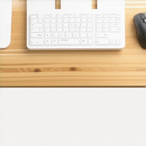 A split keyboard and vertical mouse setup designed to improve desk posture and reduce shoulder pain.
