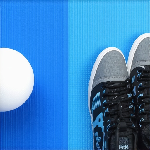 Essential Mobility Tool for Hip Maintenance A high-density lacrosse ball on a mat used for piriformis and hip mobility exercises.