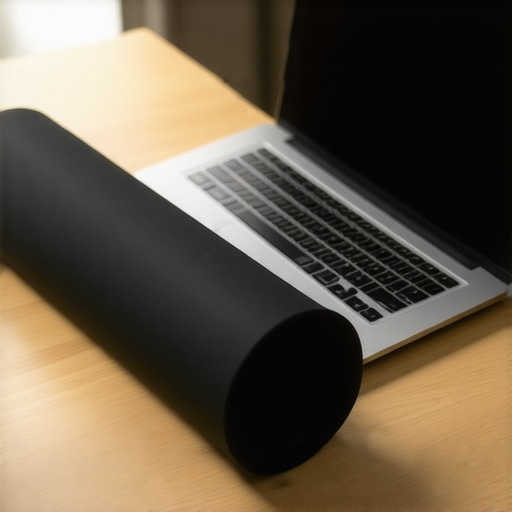 Essential Spinal Maintenance Tools High-density lumbar roll and laptop stand for ergonomic support