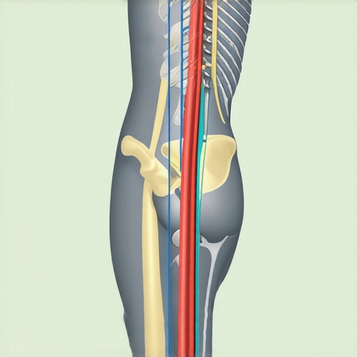 Nerve Tension vs Muscle Stretch Diagram showing how hamstring stretching pulls on the sciatic nerve.