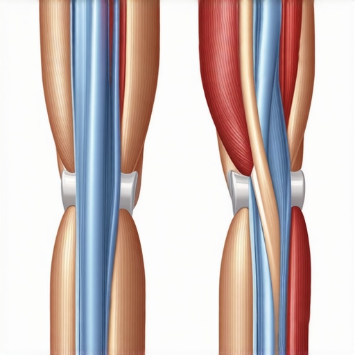 Diagram comparing muscle stretching and neural gliding in the lower body.