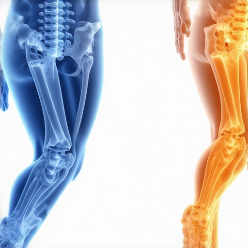 Anatomical view of the spine and pelvis showing the importance of neural communication for running posture.