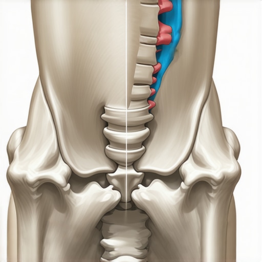 Diagram illustrating how pelvic tilt affects hip joint clearance and impingement during movements.