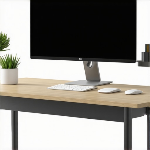 Optimizing Monitor Height for Ergonomic Health A demonstration of the correct monitor height and arm distance to prevent neck strain and tension headaches.