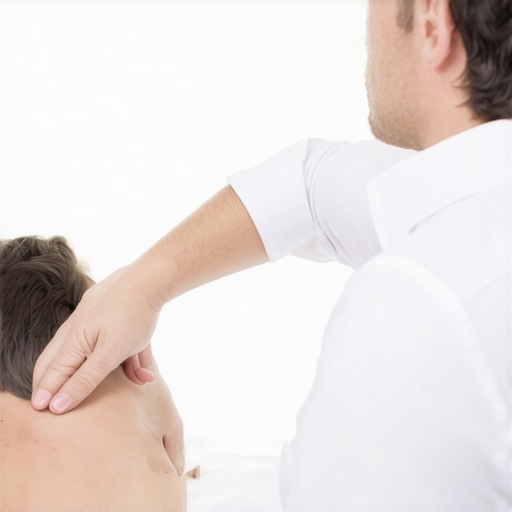 Professional Chiropractic Adjustment Nuances Chiropractor performing a precise spinal adjustment on a patient to improve posture and mobility.