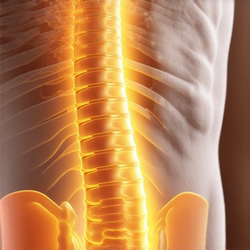 Protective Neurological Muscle Tension Diagram Anatomical view of spinal muscles tightening as a protective response to joint instability.