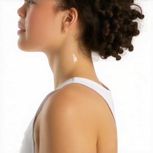 The Correct Chin Tuck Technique Demonstration of a horizontal chin tuck for cervical spine alignment and neck pain relief.