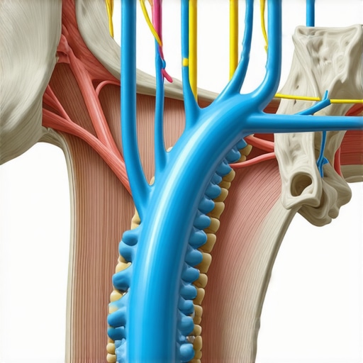 The Neurological Link Between Jaw and Back Anatomical diagram showing how TMJ tension affects the upper back and neck muscles through nerve pathways.