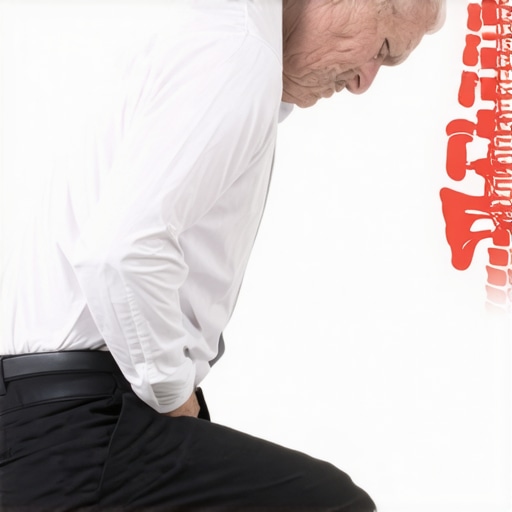 A person self-cracking their back while sitting, illustrating the cycle of joint instability.