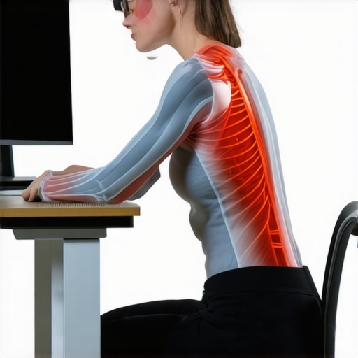 Illustration showing muscle strain from trying to maintain a rigid military posture.