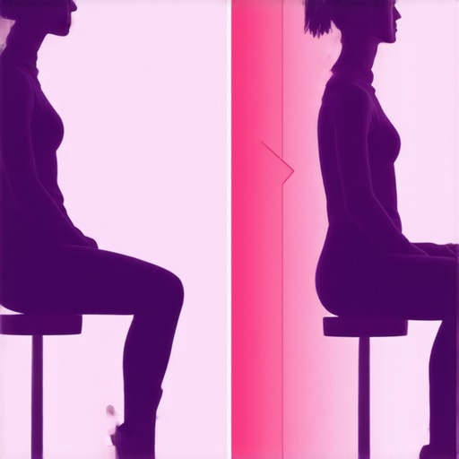 Comparison of rigid static posture versus healthy dynamic sitting positions for spinal health.