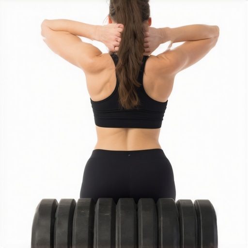 Thoracic Spine Foam Rolling for Posture Person using a high-density foam roller on the middle back to improve thoracic mobility and posture.
