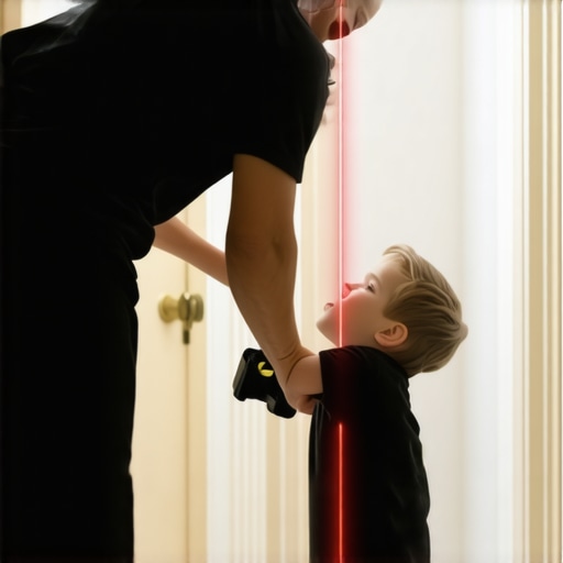Using a Laser Level for Posture Checks A visual demonstration of using a laser level to monitor spinal alignment at home.