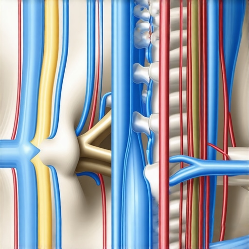 Anatomical diagram of a decompressed spinal nerve in a neutral position.